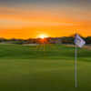 Sunset view from the 9th green at Dove Valley Ranch Golf Club.