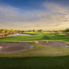 Looking back from the 18th green at Dove Valley Ranch Golf Club.