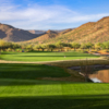 View from the 18th tee box at Dove Valley Ranch Golf Club.