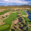 Aerial view of the 4th green from Dove Valley Ranch Golf Club.