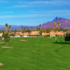 View from the opening hole at Painted Mountain Golf Club