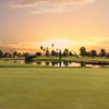 Ironwood GC: Hole #1 tee box overlooking Hole #9 across lake