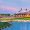 A view of the clubhouse at Robson Ranch Golf Club.